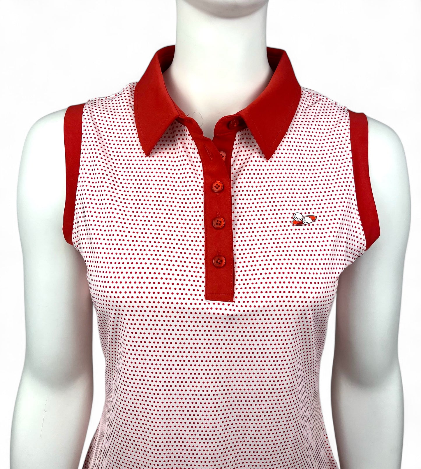 CORAL DOTS WOMEN'S POLO