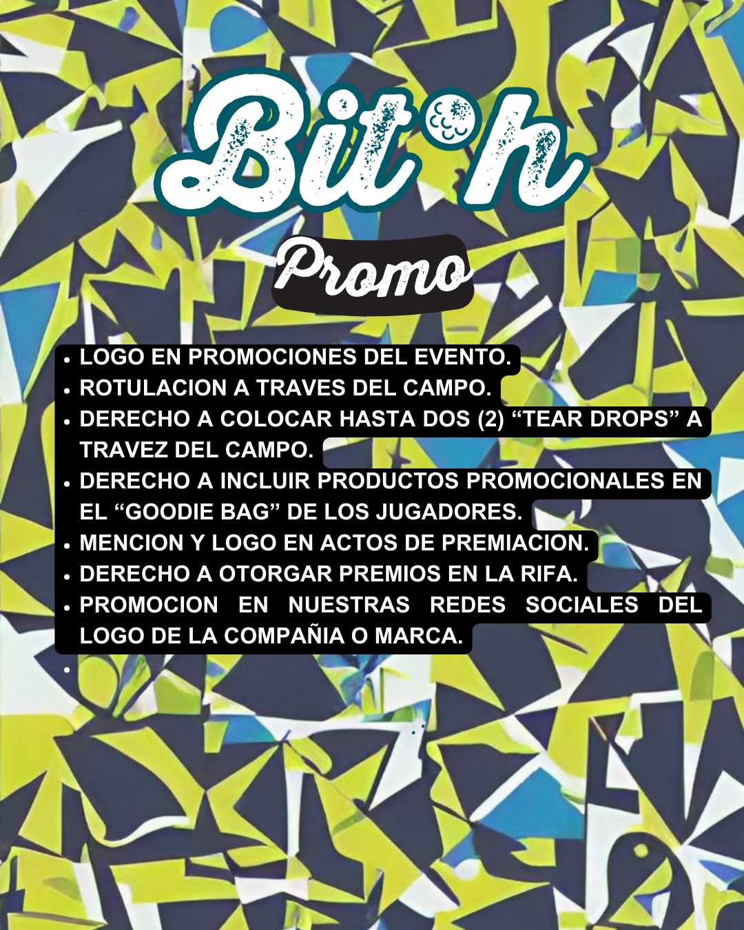 BITH Invitational Promo Sponsor Package