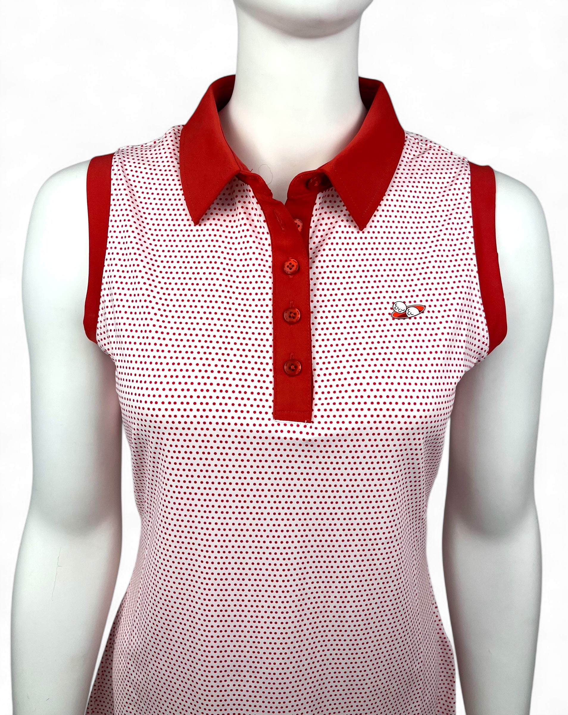 CORAL DOTS WOMEN'S POLO